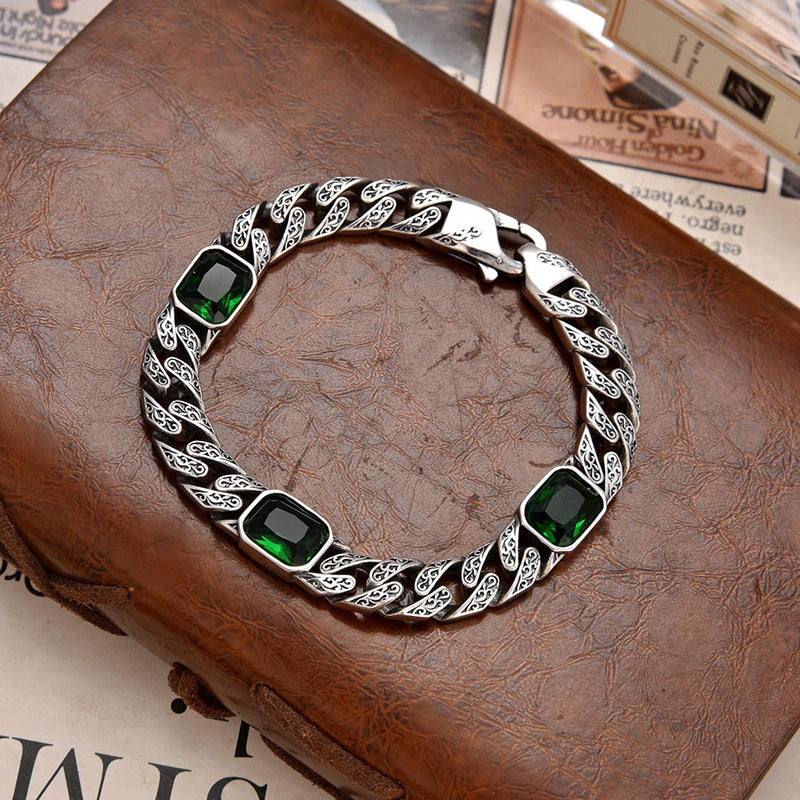 Armband Met Diamantpatroon - Unisex - Breedte 9 mm - Totem Design