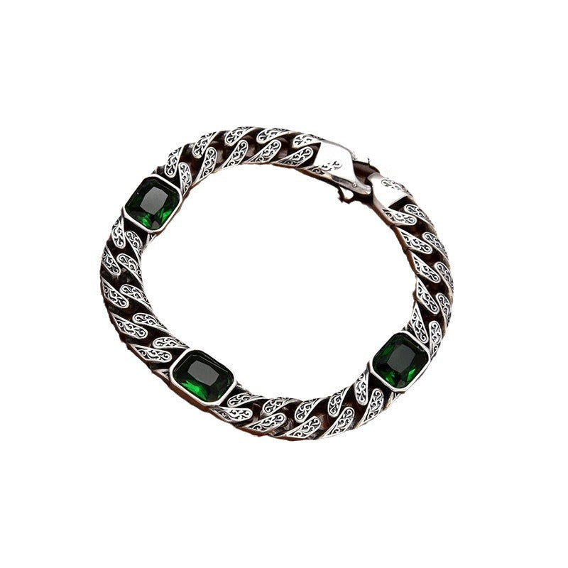 Armband Met Diamantpatroon - Unisex - Breedte 9 mm - Totem Design