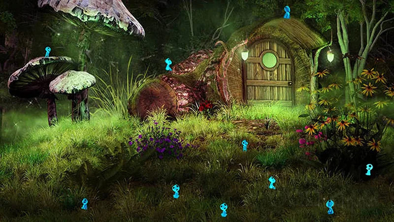 Miniatuur Luminous Elf Figuren – Glow in the Dark Tuin Decoratie 10 stuks