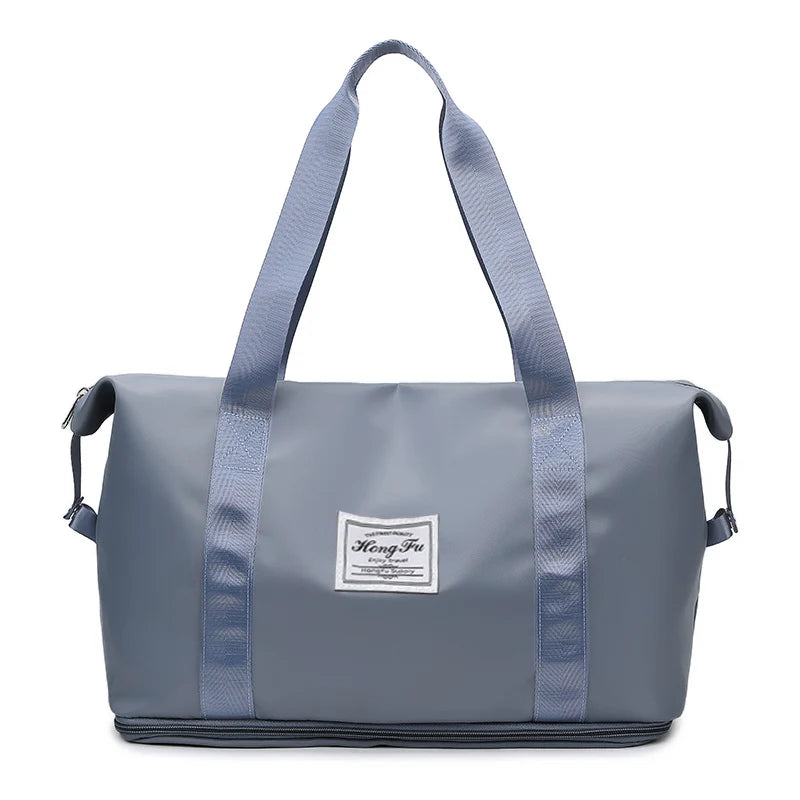 Waterdichte Reistas voor Dames – Grote Nylon Sport- Gymtas met Rits
