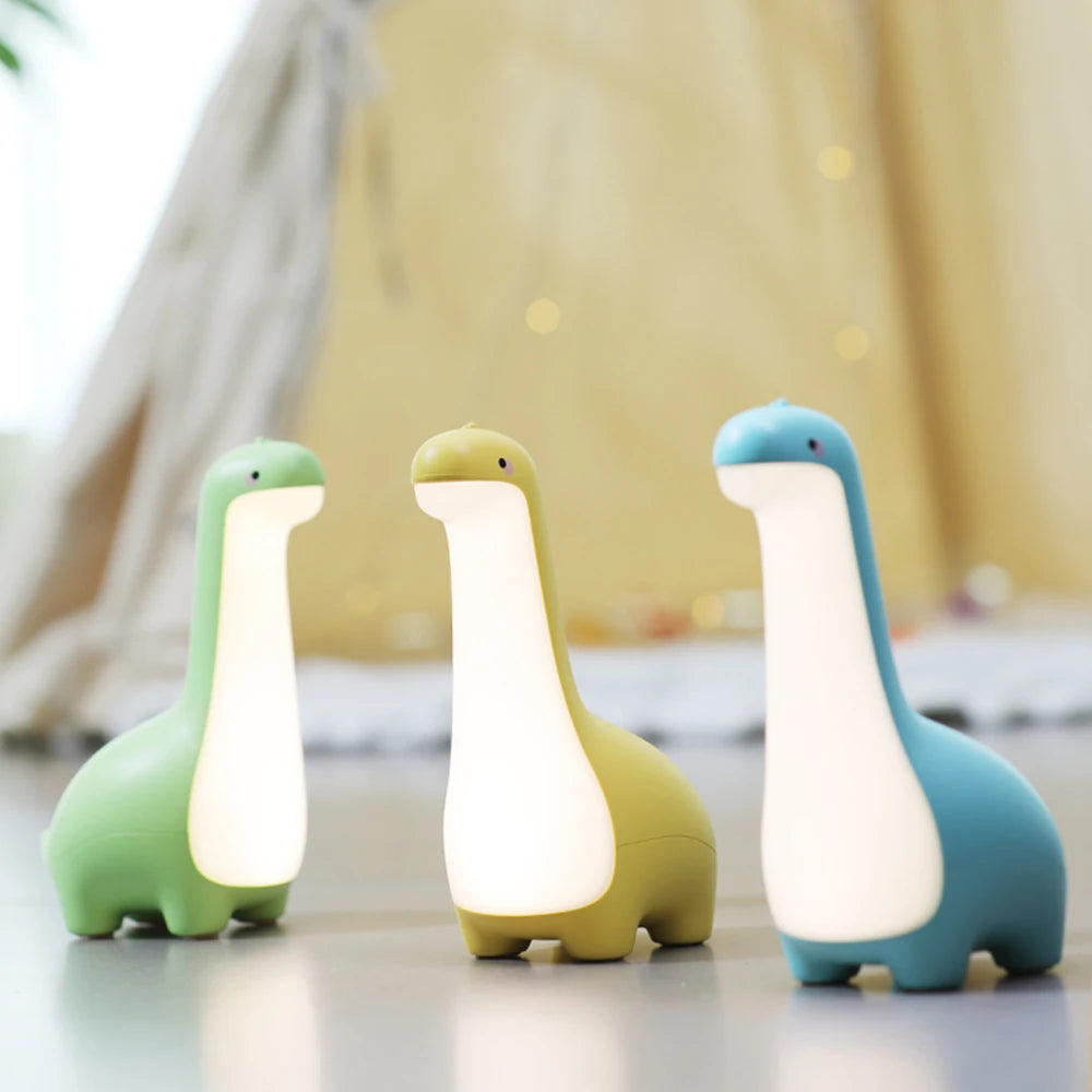 Dinosaurus Nachtlampje voor Kinderen - Oplaadbaar - Timerfunctie