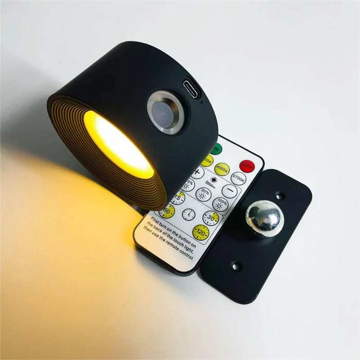 Draadloze Wandlamp met 360° Rotatie en Dimbare LED