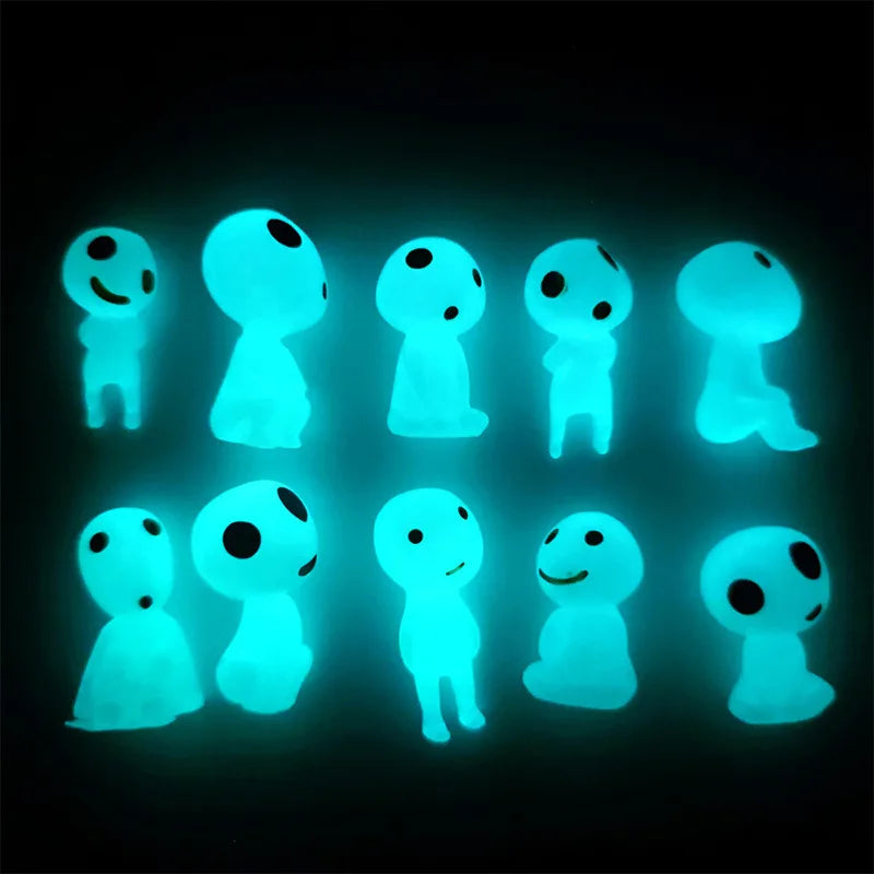 Miniatuur Luminous Elf Figuren – Glow in the Dark Tuin Decoratie 10 stuks