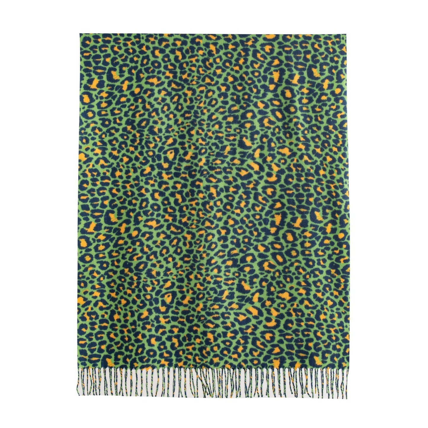 Dames sjaal met luipaardprint – Warm polyester – Retro Europees design