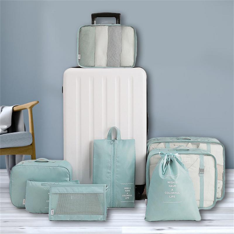 8-delige Reisset Organizer Bagage Divider Set - Waterdicht Nylon