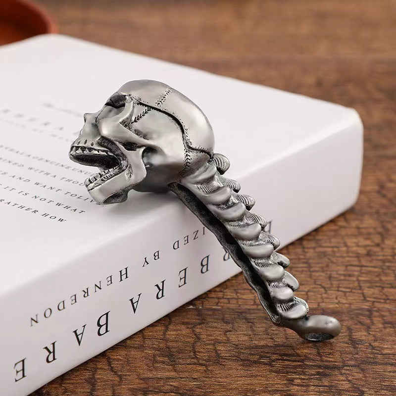 Stoere Schedel Flesopener - Antiek Design - Roestvrij Staal - Uniek Keukengadget