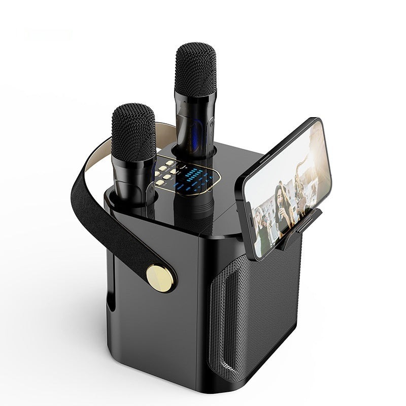 Draagbare Karaoke Speaker met 2 Microfoons - Stereo Geluid