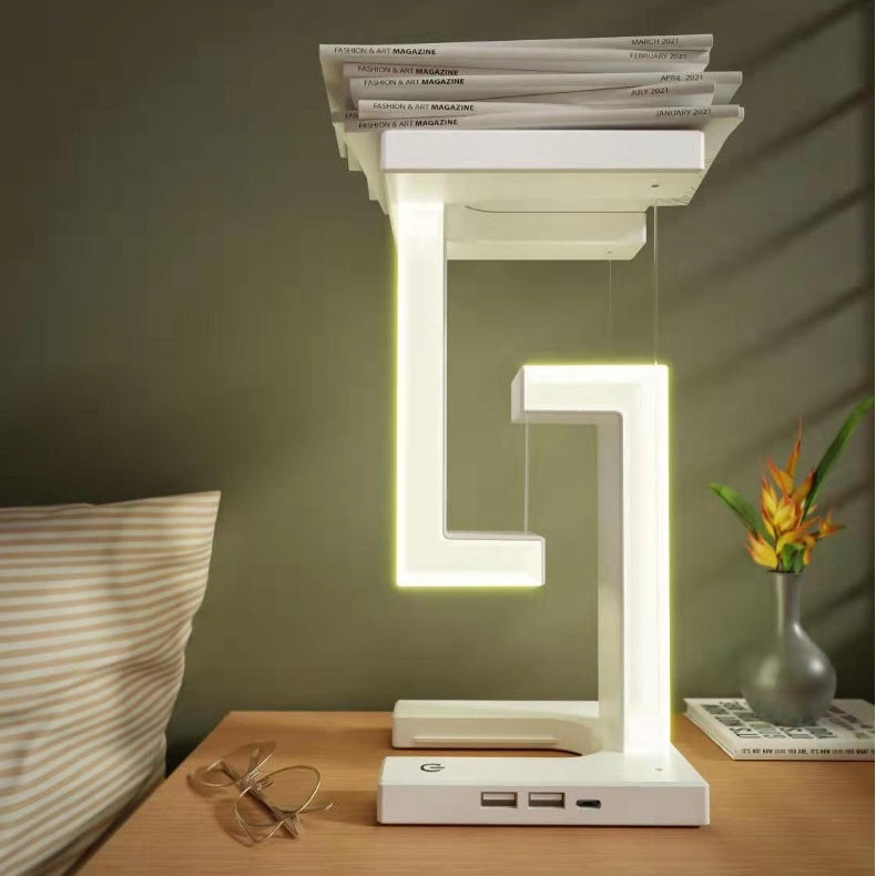 Draadloze Oplaadbare Tafellamp - Magnetische Zwevende LED - Modern Design