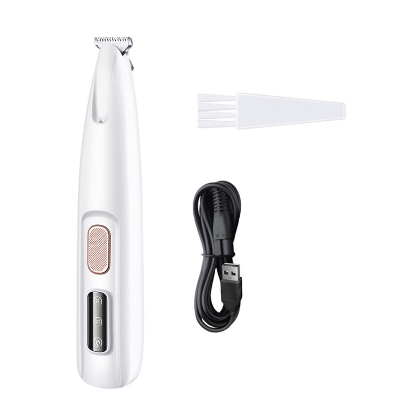 Waterdichte Honden- en Kattentrimmer met LED-licht en Breed RVS mes