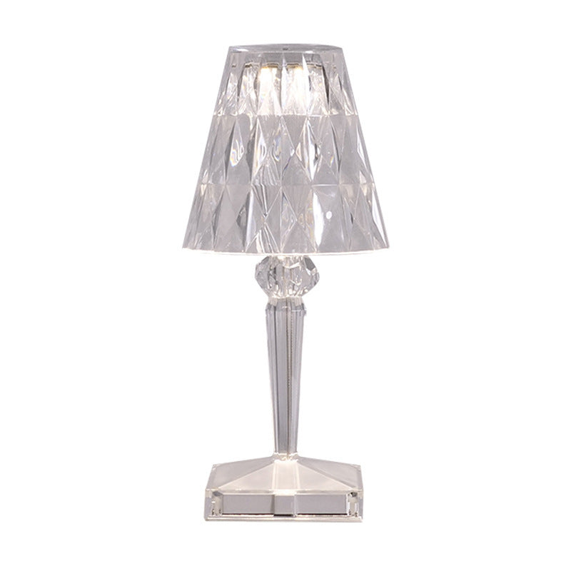 Touch Nachtlamp met Driekleurige Dimmer – Acryl – Oplaadbaar