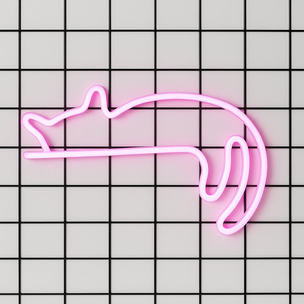 Neon Kattenlamp Decoratie USB LED – Sfeerlicht voor Kamer of Feest