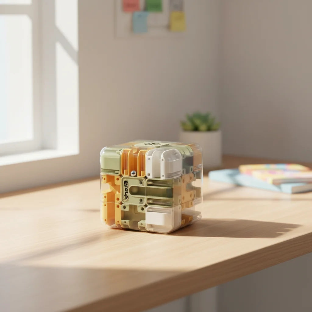 MazeMaster 3D – Transparante Doolhof Puzzelkubus voor Breintraining – Kinderen en Volwassenen