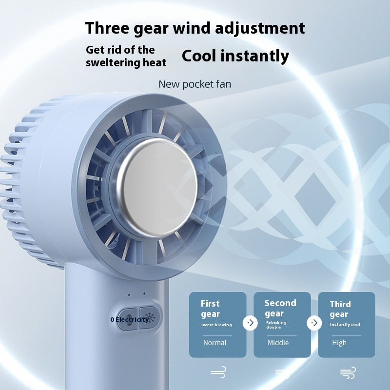 Draagbare Turbo Handventilator met IJskoude Technologie – 3 Snelheden