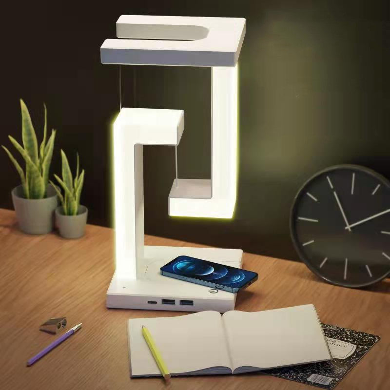 Draadloze Oplaadbare Tafellamp - Magnetische Zwevende LED - Modern Design