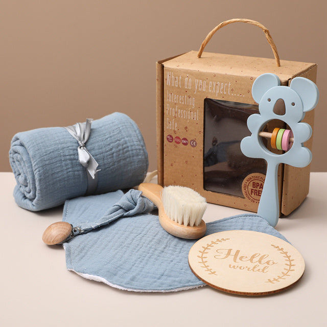 Baby Bad Cadeauset - Complete Badset & Inbakerdoek - Zacht Katoen