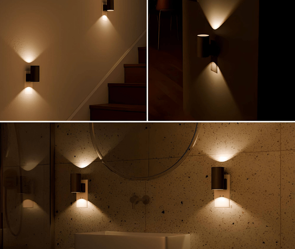 Dimbaar LED Nachtlampje – Set van 2 – Instelbare Helderheid, Compact, Plug-In
