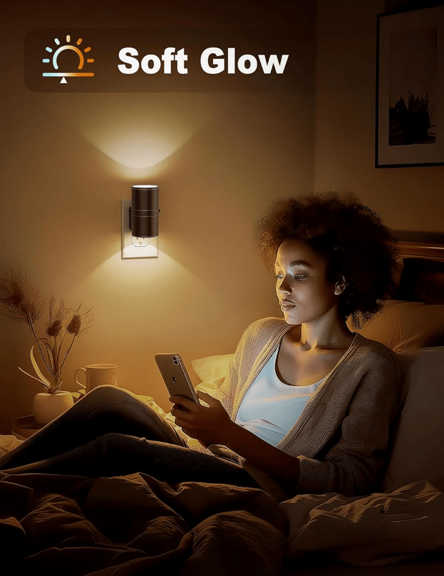 Dimbaar LED Nachtlampje – Set van 2 – Instelbare Helderheid, Compact, Plug-In