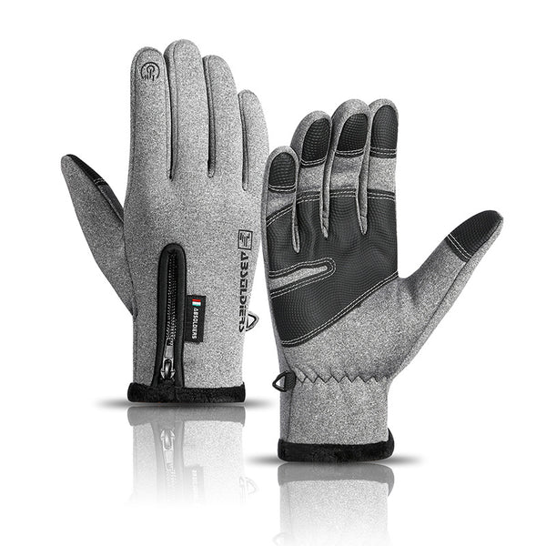 GloveGuard Waterdichte Winterhandschoenen - Touchscreen - Zwart/Grijs - Unisex