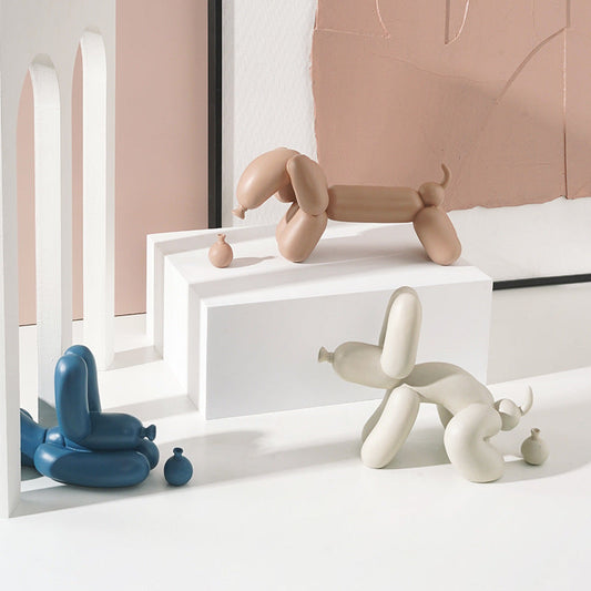 Ballonhond Beeldje Decoratie - Scandinavisch Design - Resin