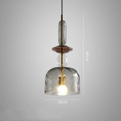 Glazen hanglamp bar - kleurrijk design - LED - verstelbare hoogte - modern