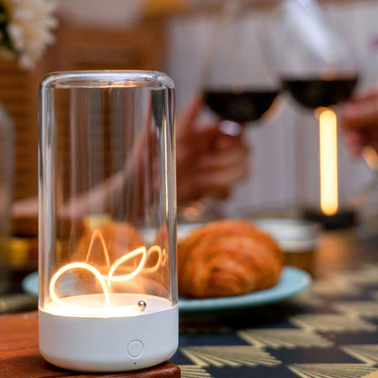 Night Lights 5.70 in Modern Bedside Table Lamp 3-Level Dimming Battery Operated Night Light