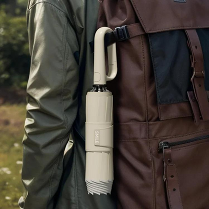 Windbestendige Automatische Paraplu met Reflecterende Rand – Compact en Waterdicht