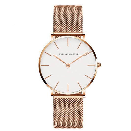 Dames horloge – roestvrij staal mesh – waterdicht – 36mm – quartz