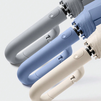 Windbestendige Automatische Paraplu met Reflecterende Rand – Compact en Waterdicht