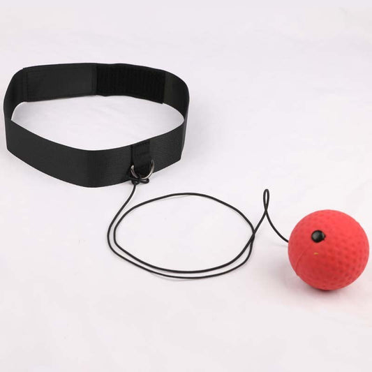 Boks Reflexbal Trainingsset – Verstelbare Hoofdband & Rode Stuiterbal – Snelheid & Reactie