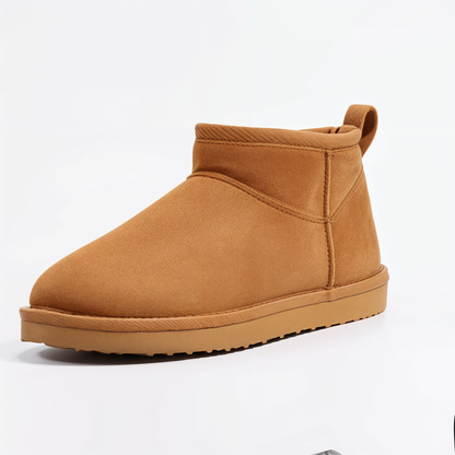 CozyStep winter dames boots - warme gevoerde enkellaarsjes suede look