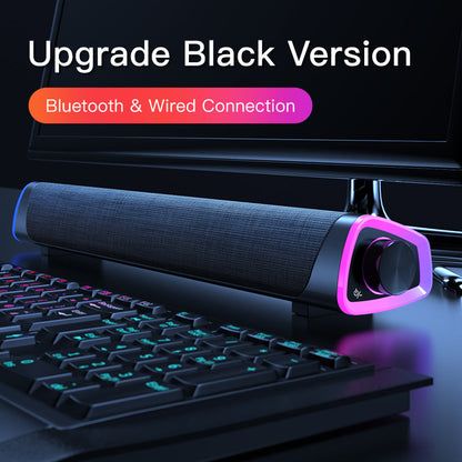 Bluetooth 5.0 soundbar speaker - stereo geluid - geschikt voor pc en laptop