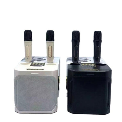 Draagbare Karaoke Speaker met 2 Microfoons - Stereo Geluid