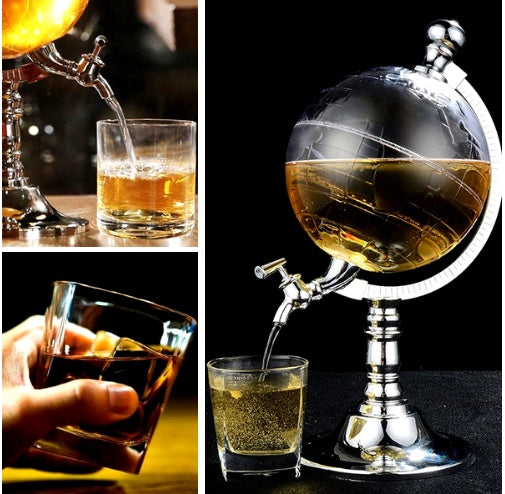 Globe drankdispenser 1,5L – Baraccessoire – Wereldbol design