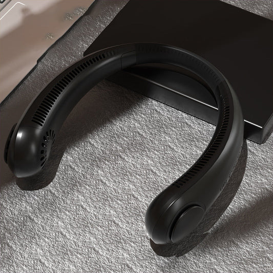 Draagbare Bladloze Nekventilator – USB Oplaadbaar & Fluisterstil