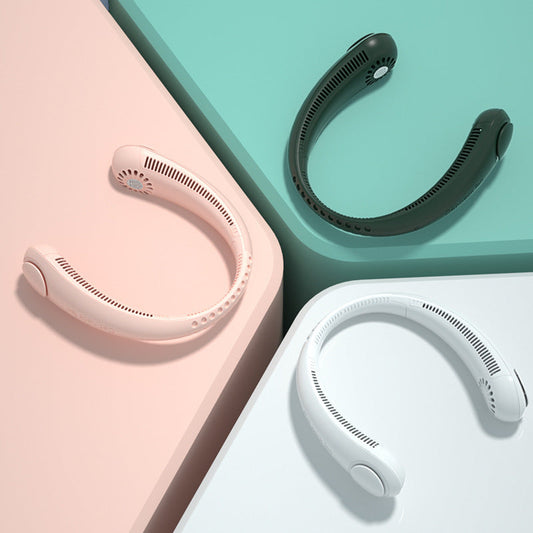 Draagbare Bladloze Nekventilator – USB Oplaadbaar & Fluisterstil
