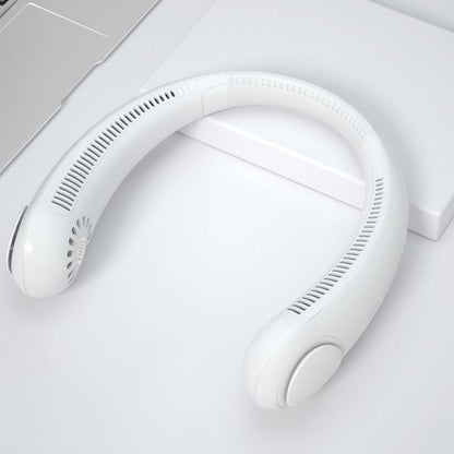Draagbare Bladloze Nekventilator – USB Oplaadbaar & Fluisterstil