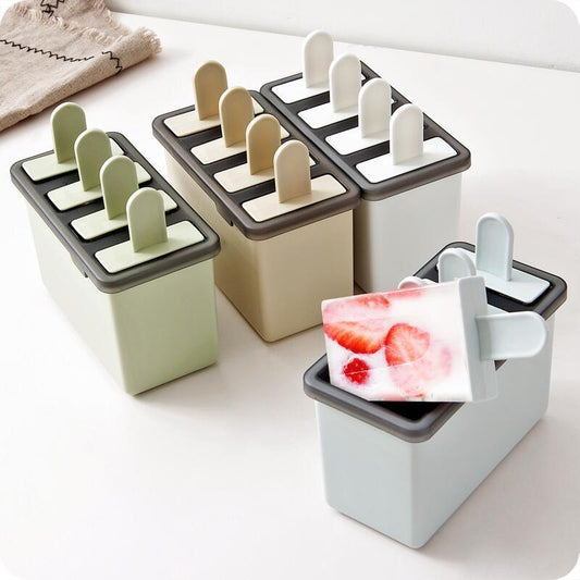 IJslolly Vorm Set - Herbruikbare IJsmaker - 180ml - PP - Pastelkleuren