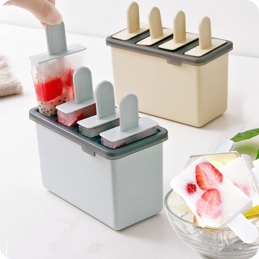 IJslolly Vorm Set - Herbruikbare IJsmaker - 180ml - PP - Pastelkleuren