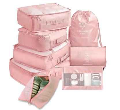 8-delige Reisset Organizer Bagage Divider Set - Waterdicht Nylon