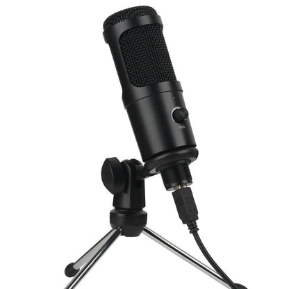 Draadloze condensator microfoon voor computer, gaming en live opname met statief