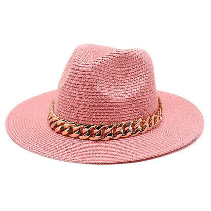 Zomerse Unisex Hoed met Ketting – Ademend en Stijlvol