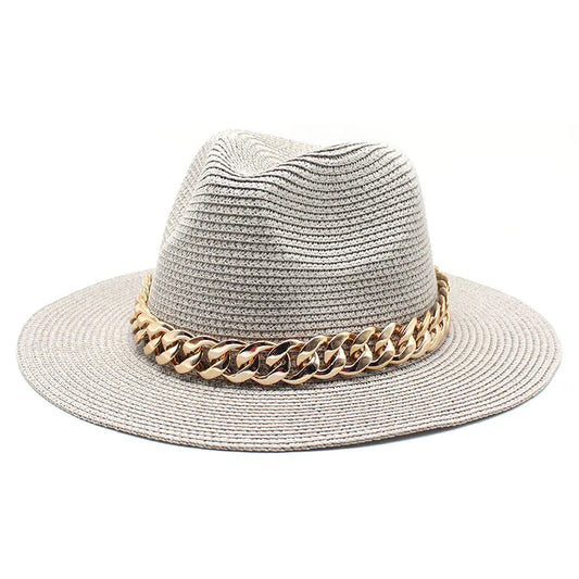 Zomerse Unisex Hoed met Ketting – Ademend en Stijlvol