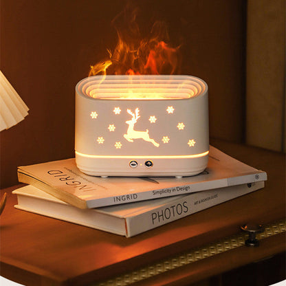 Flame Effect Aroma Diffuser - Sfeerlamp & Luchtbevochtiger - Kerstdecoratie