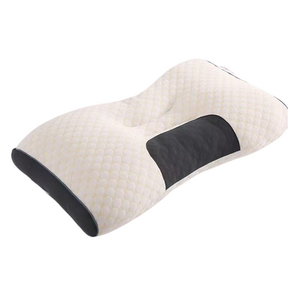 CalmNest Orthopedisch Hoofdkussen – Wit/Grijs, 45x70cm