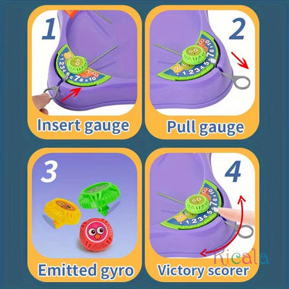 GyroFun Draaitafel – Spinning Top Battle Game – Interactief Behendigheidsspel voor Kinderen