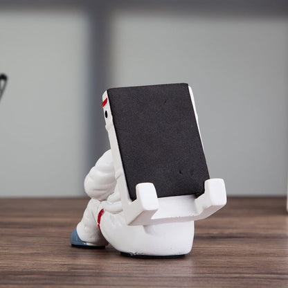 Astronaut Telefoonstandaard - Creatief Bureau Accessoire - Resin - Ruimtevaart Decoratie