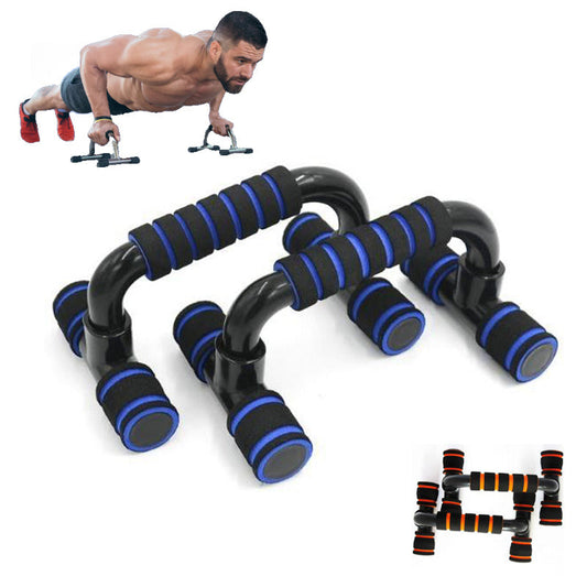 Push-up bar met H-vorm, ABS & spons handgreep – fitness training