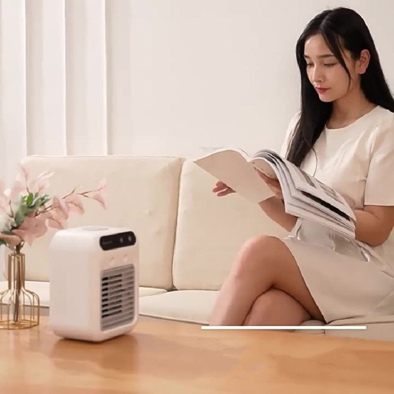 Draagbare Airco Ventilator – Waterkoeling & Luchtbevochtiger