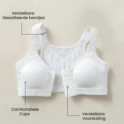 FlexiPosture | Comfortabele Houdingscorrigerende Beha in Wit/Zwart/Beige