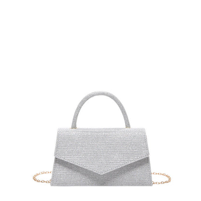 AMALIA | Dames handtas kleine vierkante tas met diamant-look – luxe